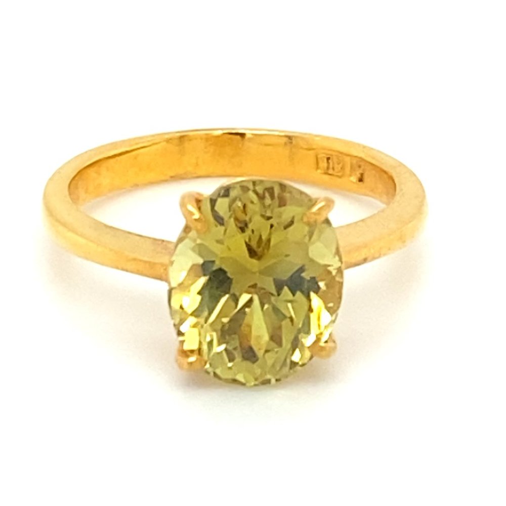 Chrysoberyl 5.16ct Solid 22K Yellow Gold Ring